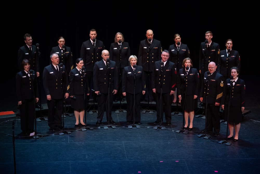 U.S. Navy Band Sea Chanters perform in Santa Clarita