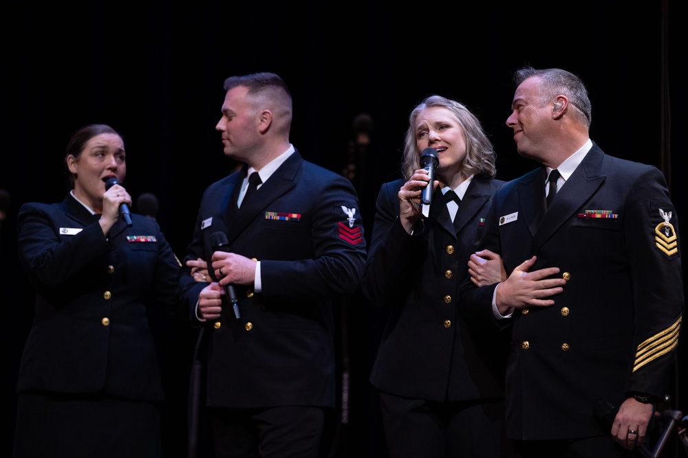 U.S. Navy Band Sea Chanters perform in Santa Clarita