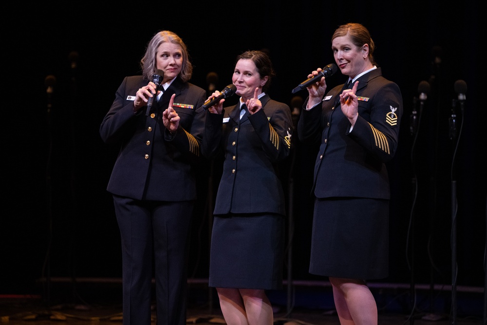 U.S. Navy Band Sea Chanters perform in Santa Clarita