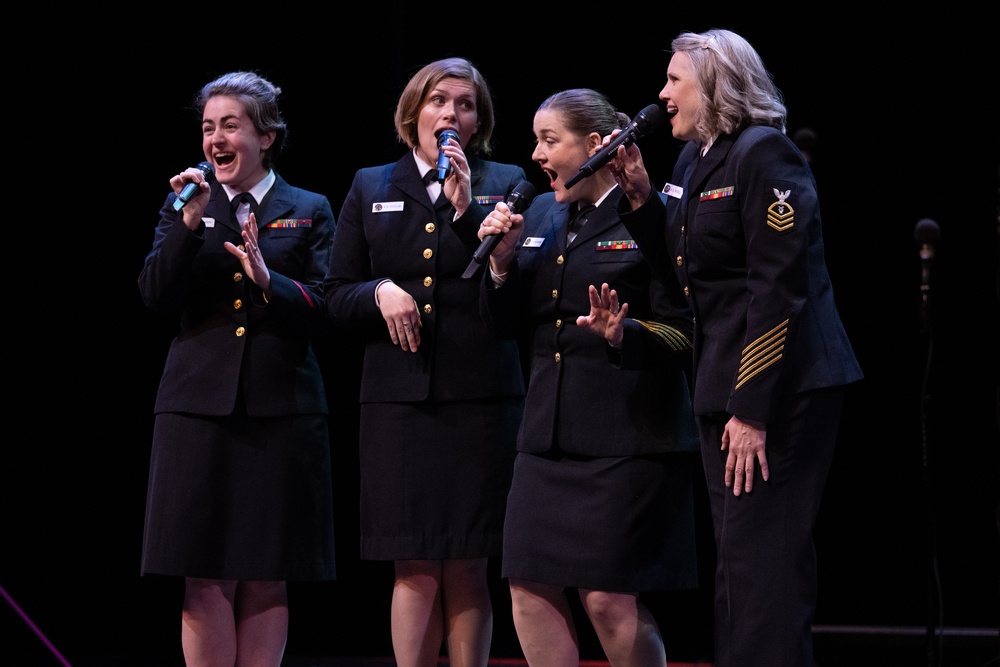 U.S. Navy Band Sea Chanters perform in Santa Clarita