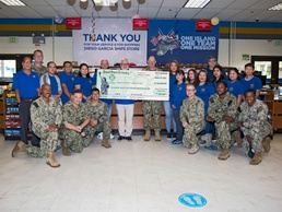NSF Diego Garcia Ship's Store Donates $225K to MWR