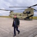 United States Consul General-Munich, Timothy Liston and a CH-47 Chinook helicopter