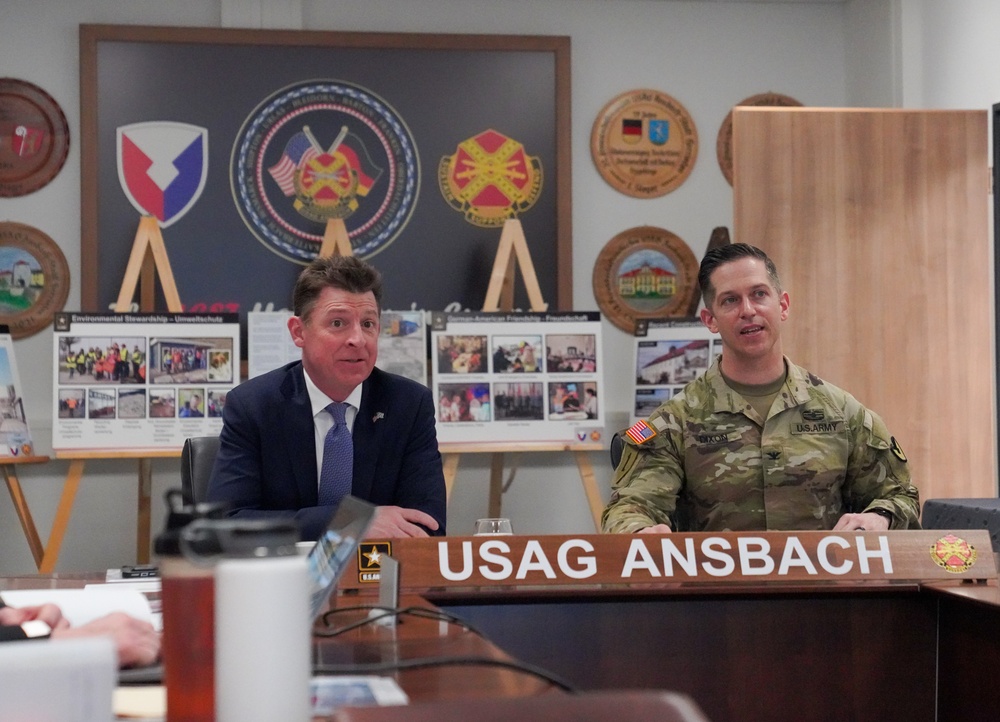 USAG Ansbach briefs United States Consul General-Munich, Timothy Liston