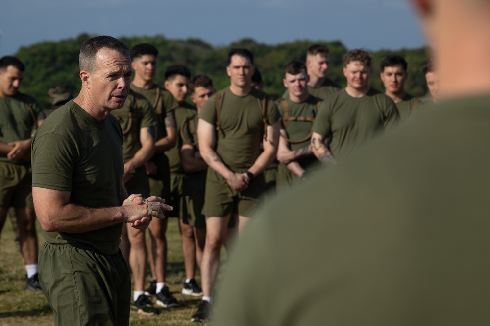 Commanding General and Sergeant Major's PT with 12th Marines