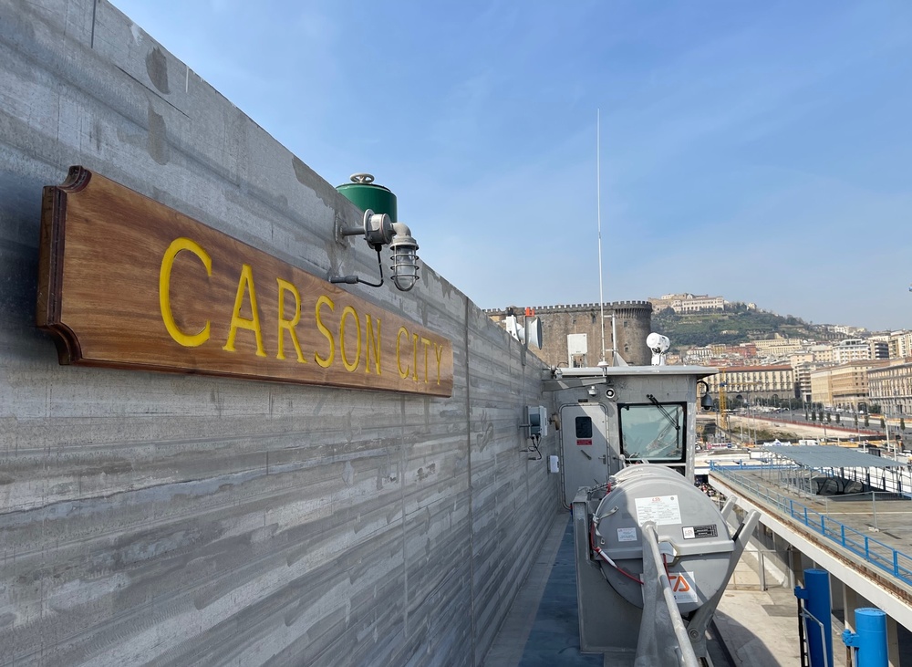 USNS CARSON CITY VISITS BELLA NAPOLI