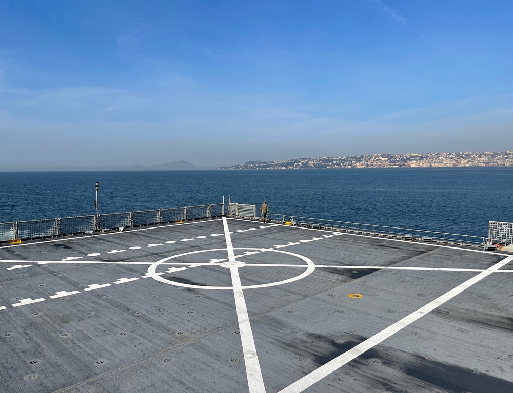 USNS CARSON CITY VISITS BELLA NAPOLI