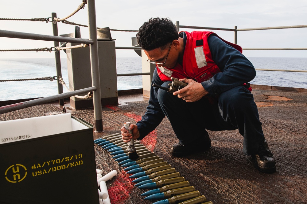 Sailor Lubricates Ordnance