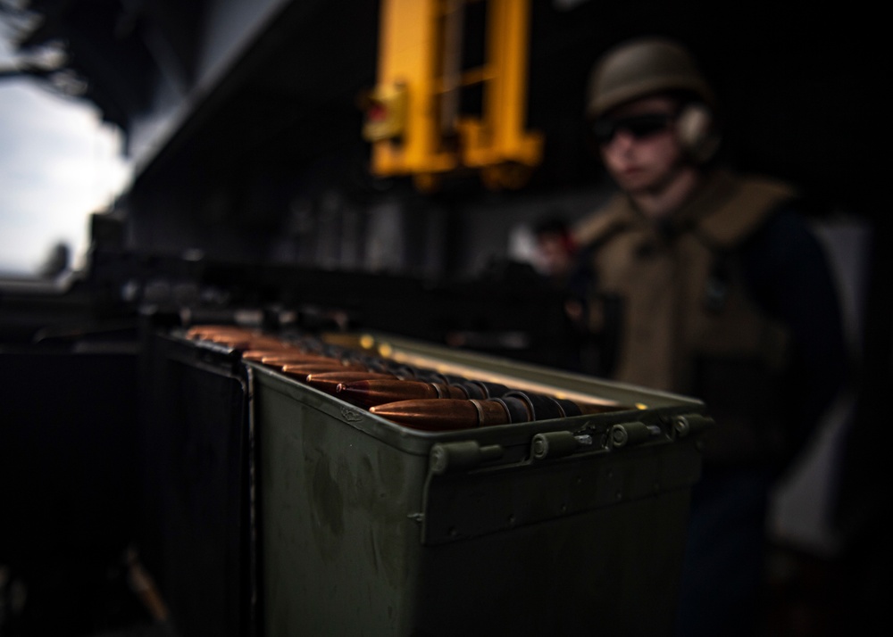 Nimitz Conducts A Live-Fire Exercise