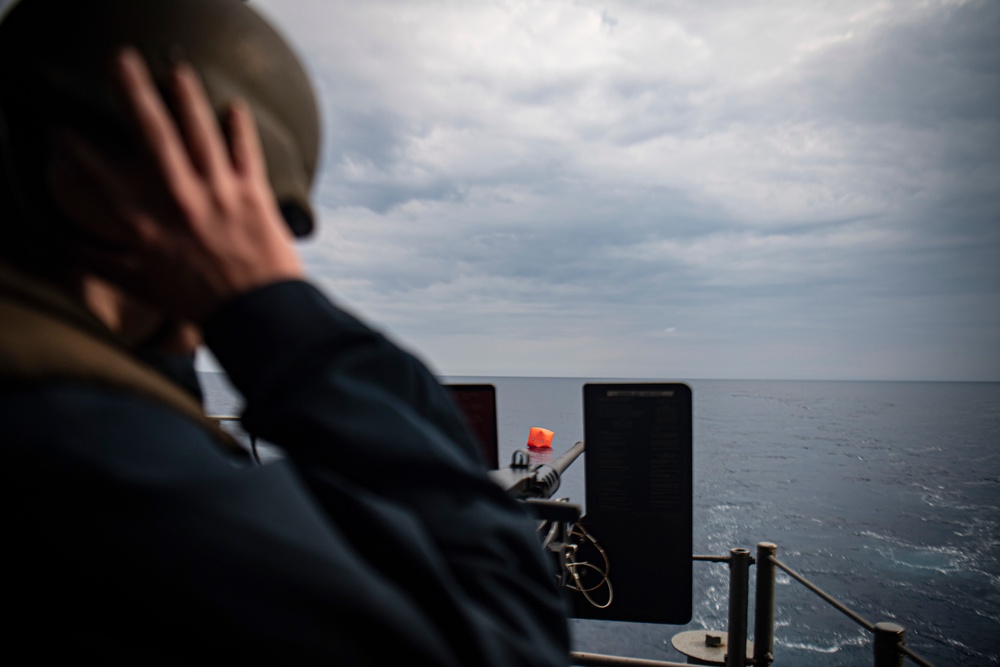 Nimitz Conducts A Live-Fire Exercise