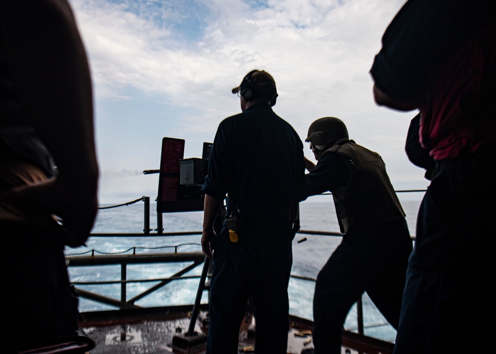 Nimitz Conducts A Live-Fire Exercise