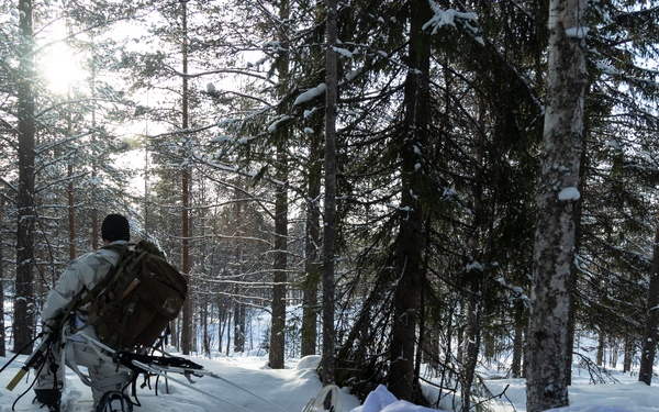 U.S. Army Special Forces Soldiers unify Arctic warfare tactics with Finnish SOF