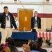 USS Constitution crew speaks at elementary school