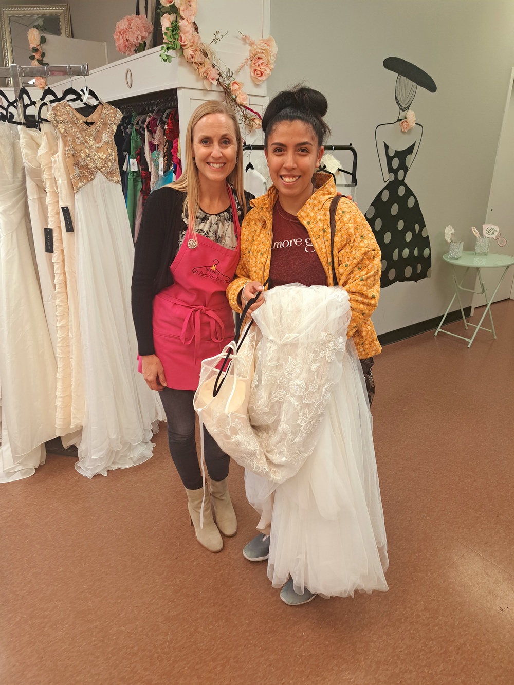 Spouses ‘say yes to the dress’ at unique event