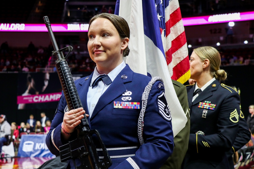 Iowa National Guard: All female color guard