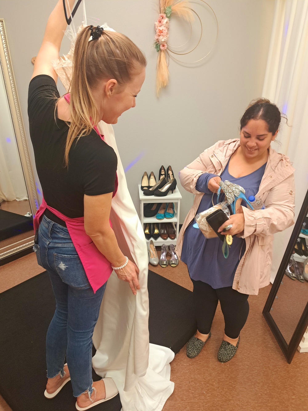 Spouses ‘say yes to the dress’ at unique event