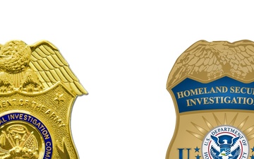 Department of the Army Criminal Investigation Division and Homeland Security Investigations
