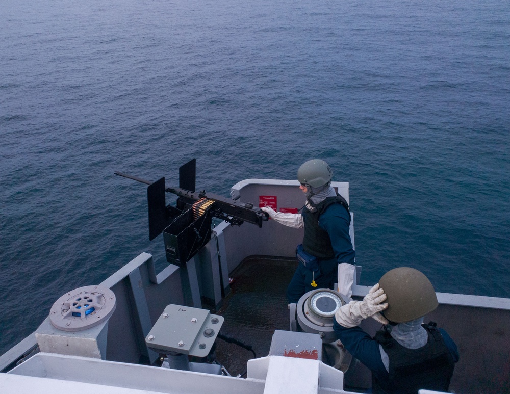 USS Carl Vinson (CVN 70) Participates in a Weapons Drill