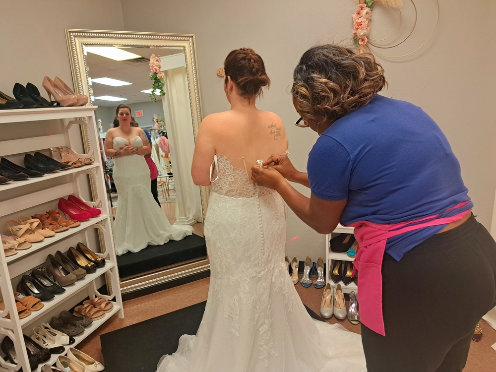 Spouses ‘say yes to the dress’ at unique event