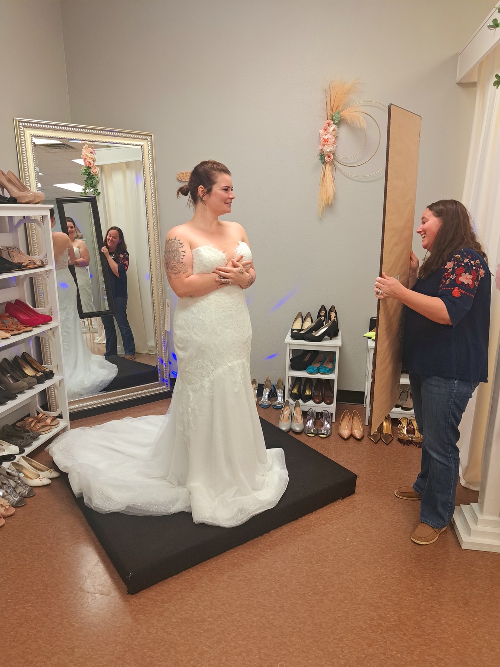 Spouses ‘say yes to the dress’ at unique event