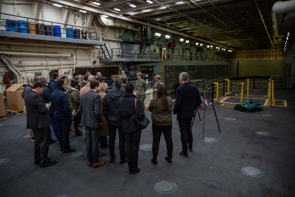 NATO Executive Development Program Group tours USS Arlington