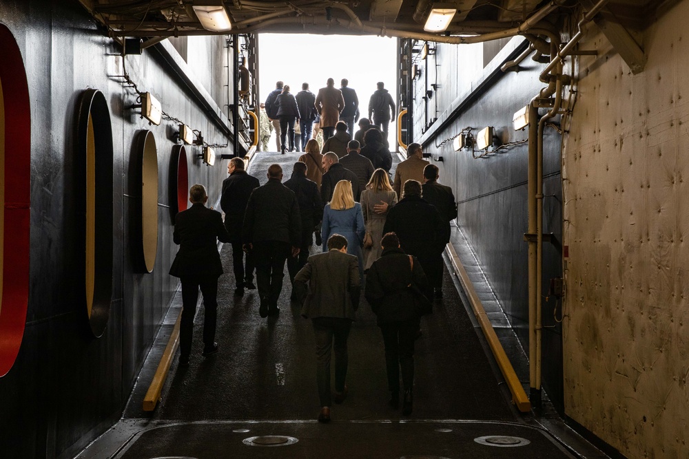 NATO Executive Development Program Group tours USS Arlington