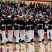 Marines of the Battle Color Detachment, Marine Barracks Washington, continue their west coast tour performing for students in Snohomish, Washington.