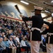 Marines of the Battle Color Detachment, Marine Barracks Washington, continue their west coast tour performing for students in Snohomish, Washington.