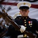 Marines of the Battle Color Detachment, Marine Barracks Washington, continue the west coast tour performing for students at Whitworth University, Spokane Washington.