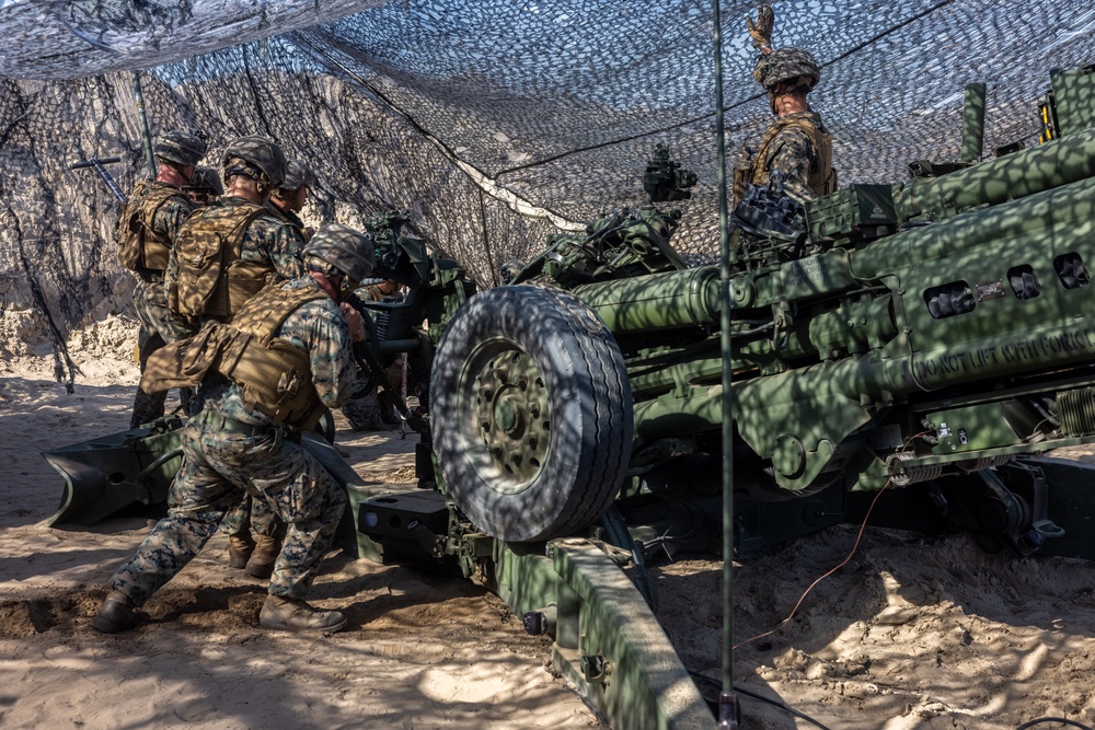 26th MEU Marines Establish A Firebase on MCALF Bogue