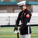 Marines of the Battle Color Detachment, Marine Barracks Washington, perform for students at Chief Sealth International High School, Seattle Washington.