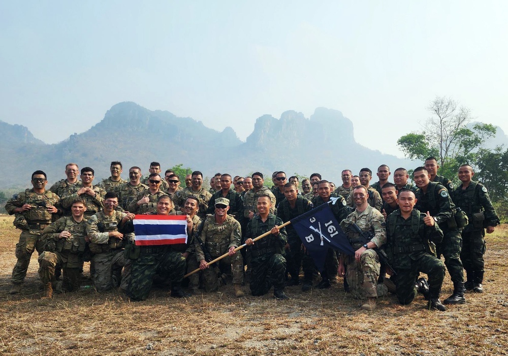 Washington Infantrymen train alongside Royal Thai Army counterparts during Cobra Gold 23