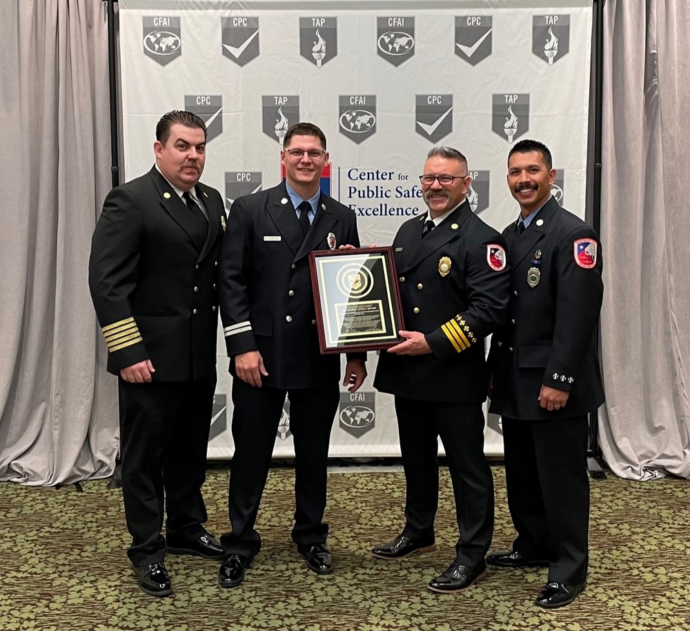 NAS JRB Fort Worth awarded Small Fire Department of the Year: Third year in a row