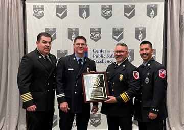 NAS JRB Fort Worth awarded Small Fire Department of the Year: Third year in a row