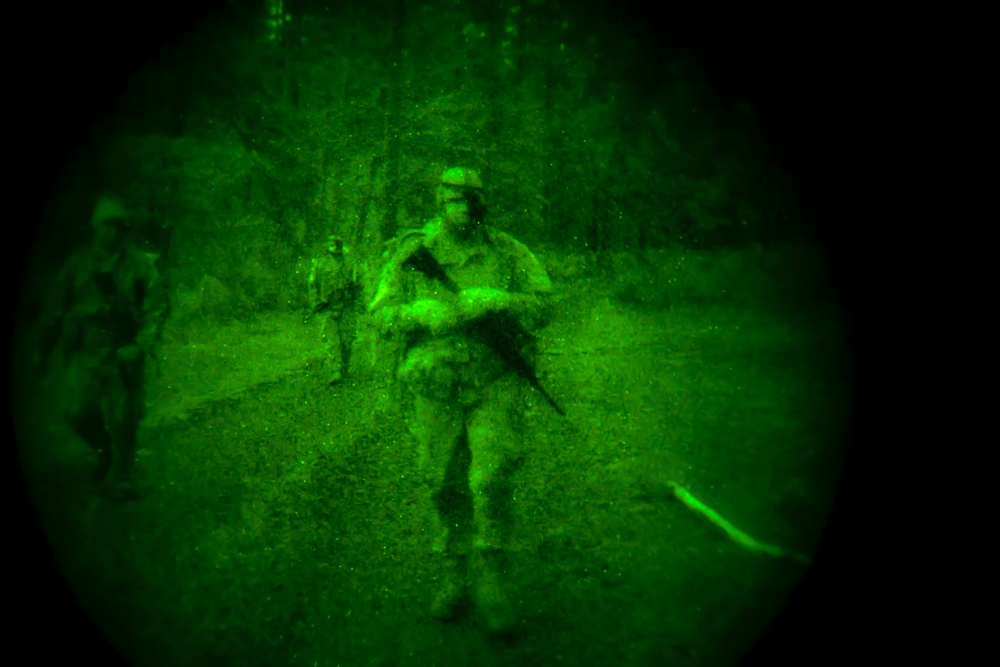 Workin' On Our Night Moves: 1-303rd Cavalry troopers execute reconnaissance after dark