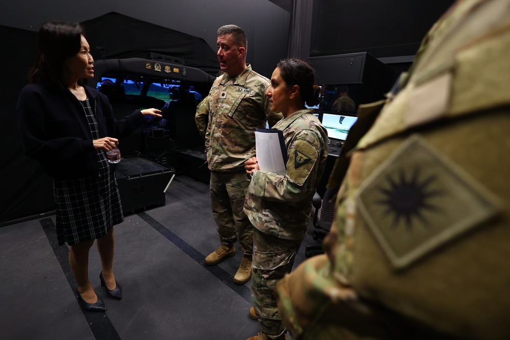 Rep. Michelle Steel visits Los Alamitos Army Airfield