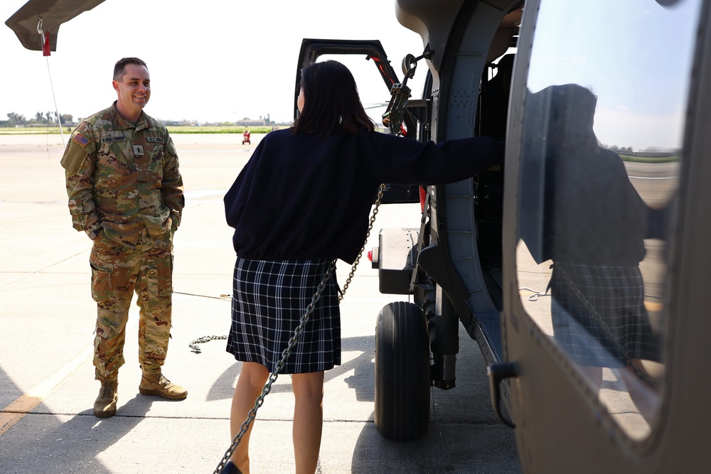 Rep. Michelle Steel visits Los Alamitos Army Airfield