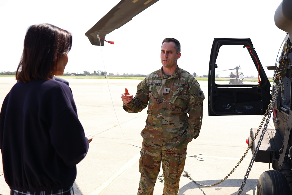 Rep. Michelle Steel visits Los Alamitos Army Airfield