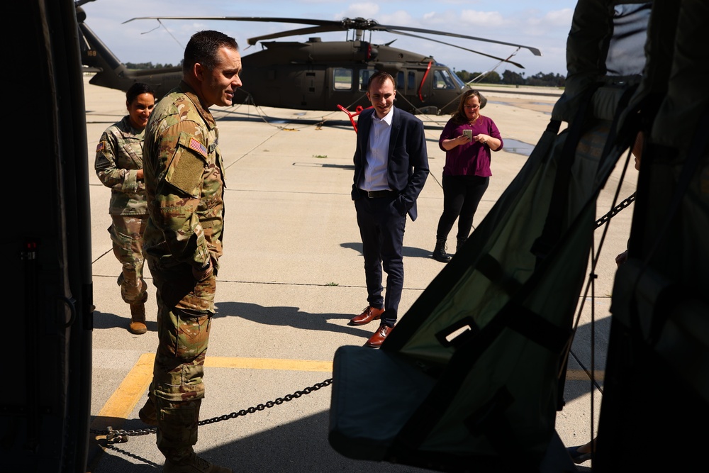 Rep. Michelle Steel visits Los Alamitos Army Airfield