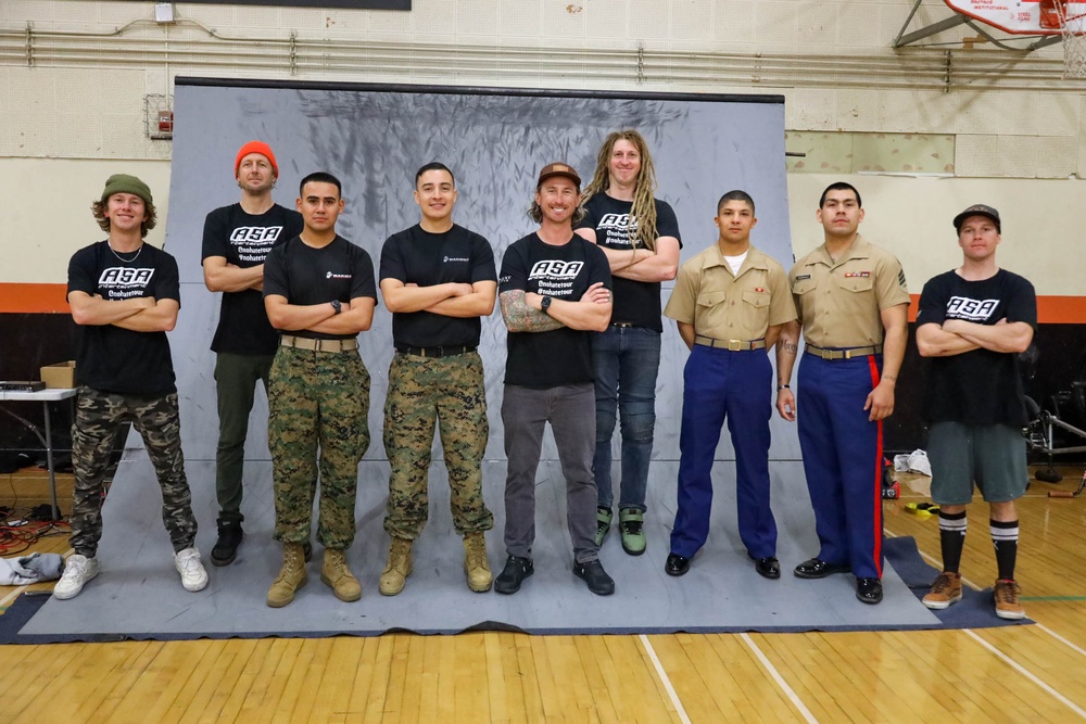 Marines at Central Valley No Hate Tour