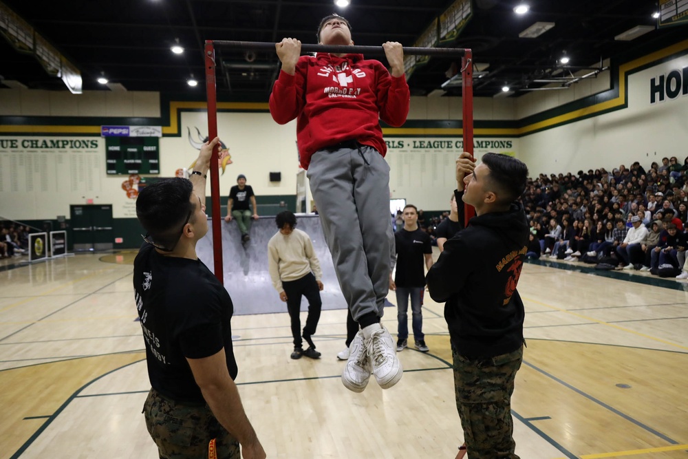 Marines at Central Valley No Hate Tour
