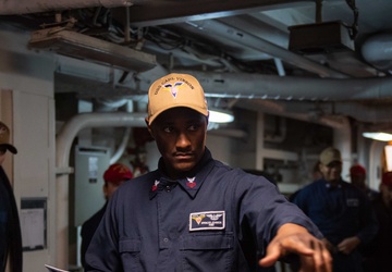 USS Carl Vinson Conducts General Quarters Drill