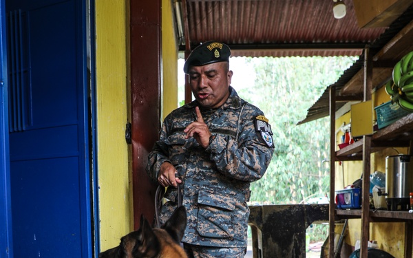 Green Berets teach Guatemalan partners K-9 Handling skills