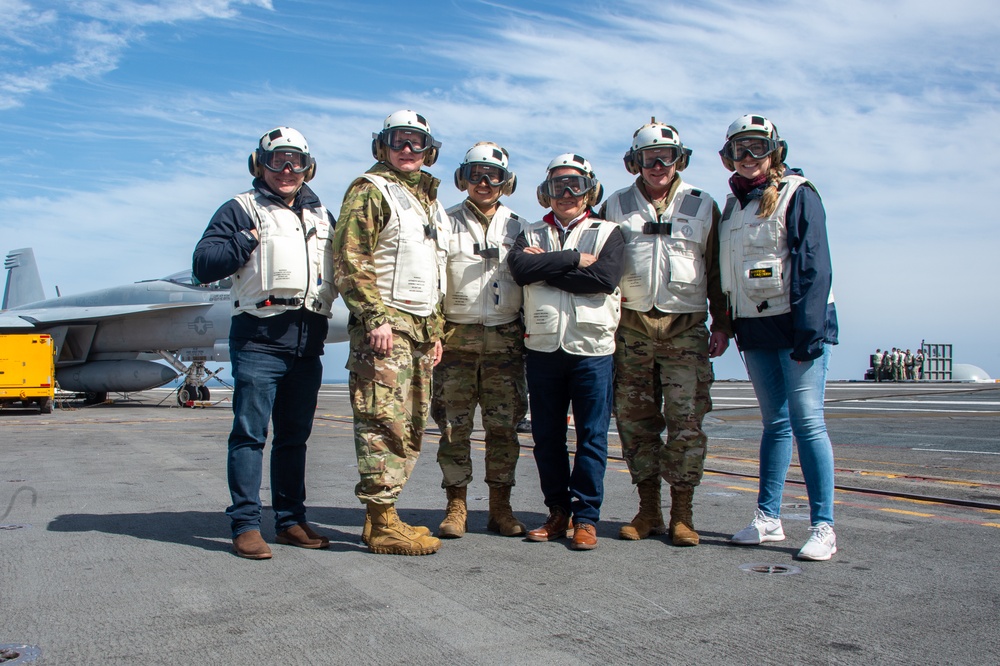 USS Carl Vinson (CVN 70) Hosts Lt. Gen. Michael J. Schmidt