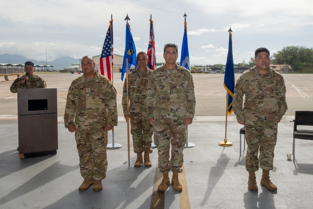 154th Maintenance Group Change of Command ceremony