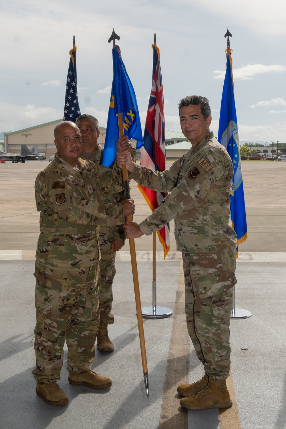 154th Maintenance Group Change of Command ceremony