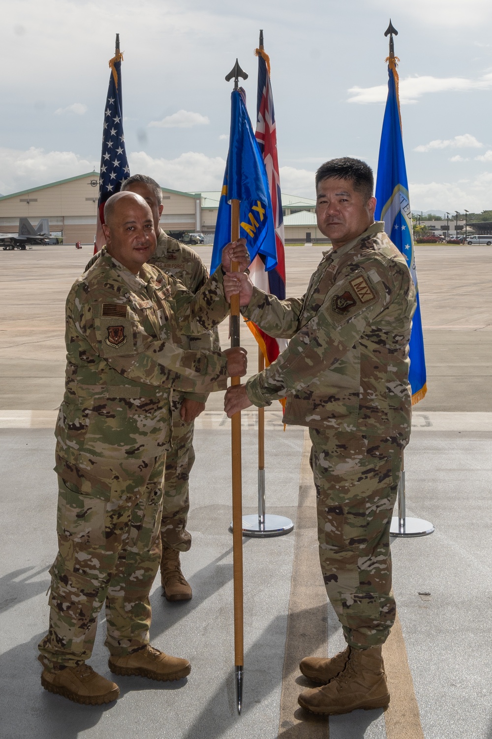 154th Maintenance Group Change of Command ceremony