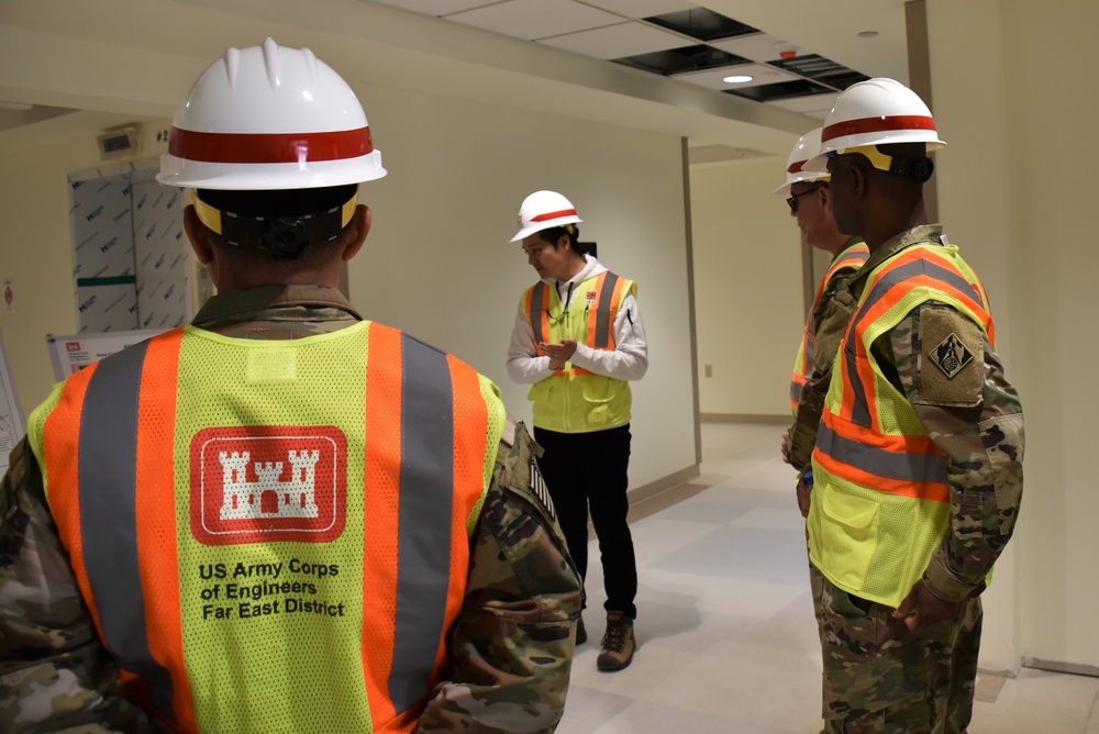 Army engineers tour family housing construction at Camp Humphreys in Korea