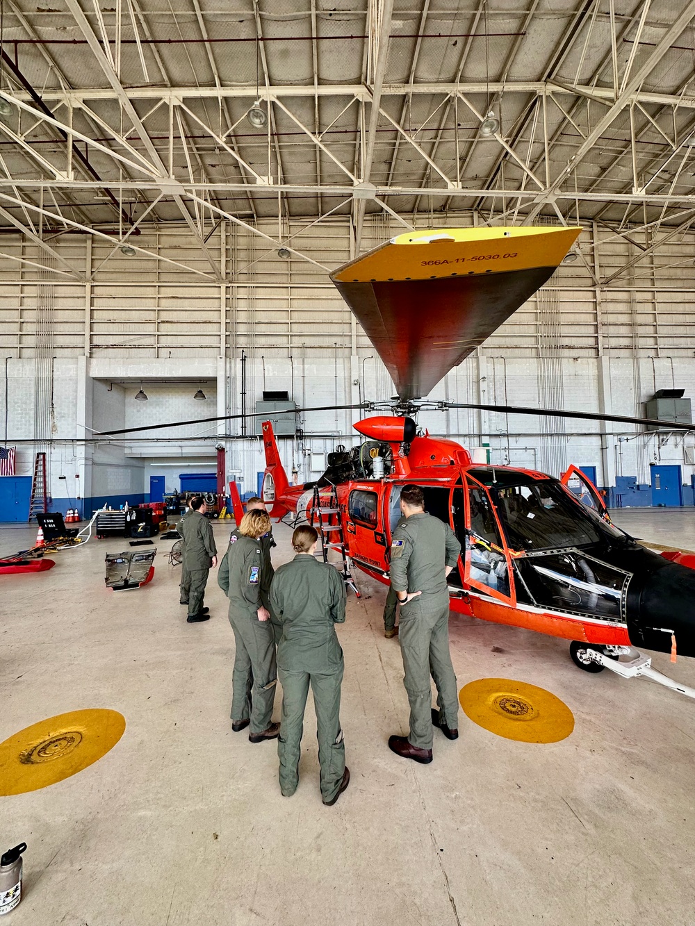 U.S. Coast Guard aircrew conducts engagement with U.S. Navy helicopter crews