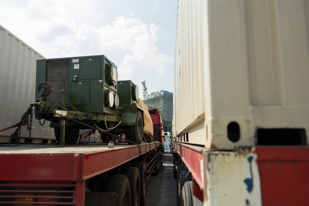 Subic Bay Port Offloading in Preparation for Balikatan 23