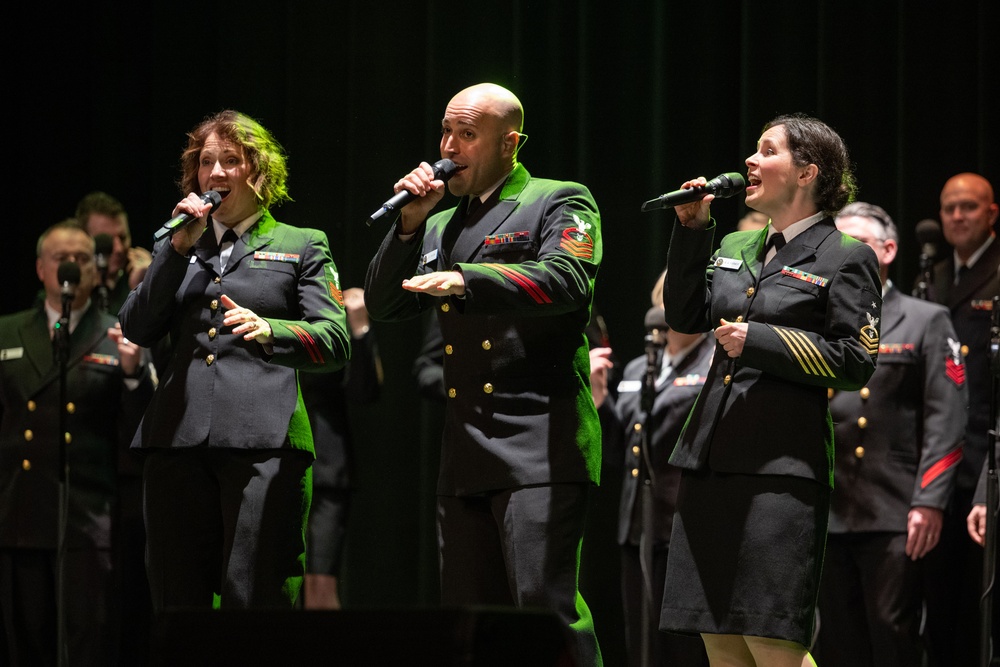 U.S. Navy Band Sea Chanters perform in Oxnard